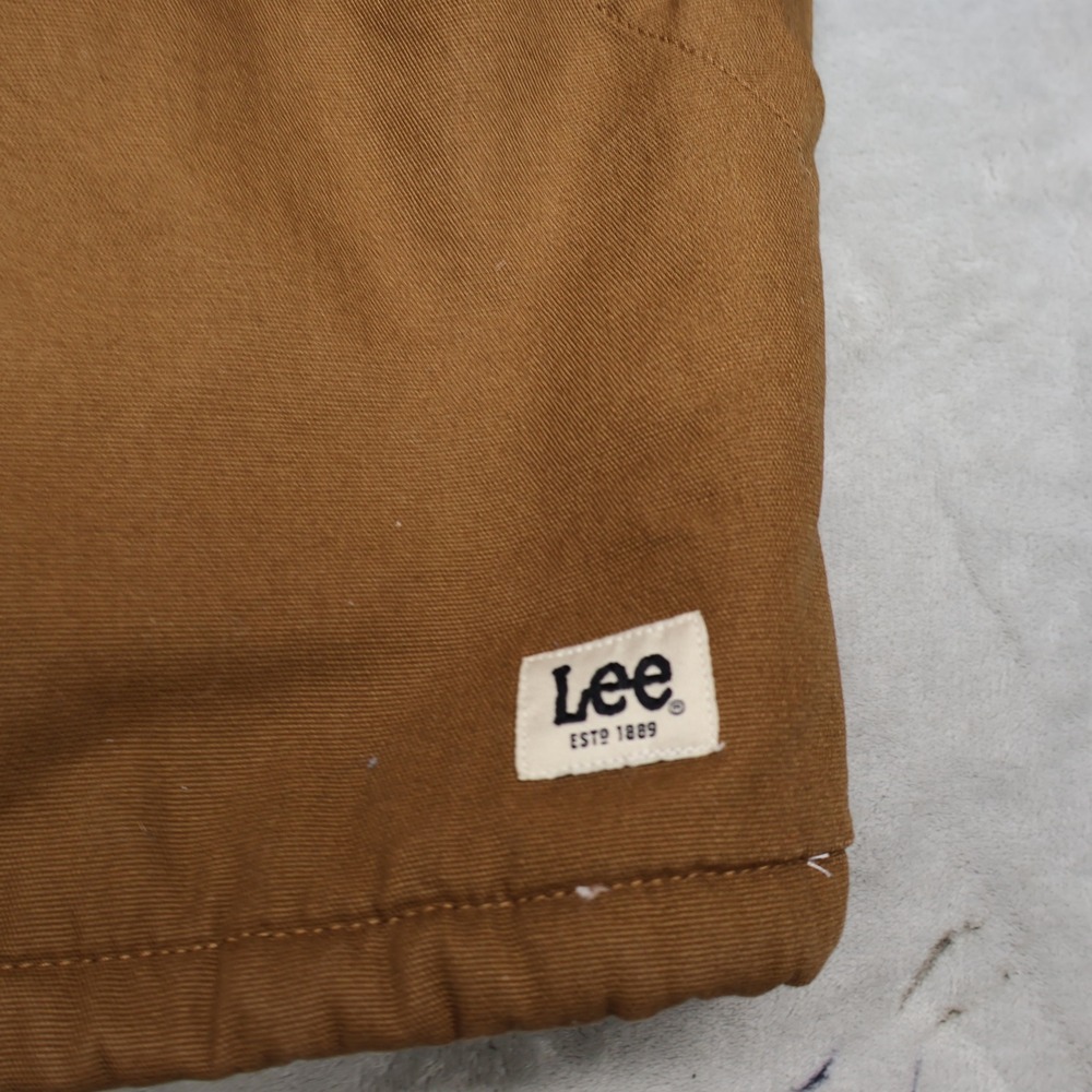 Lee Jacket Mens Large Brown Sherpa Lined Canvas Rugged Trucker Work Full Zip - Picture 3 of 12